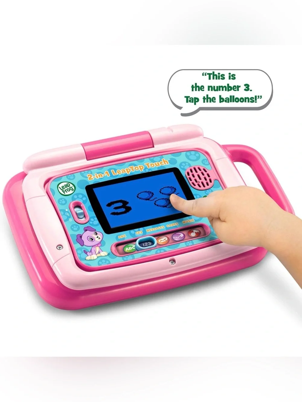 LeapFrog 2in1 LeapTop Touch Pink ⭐️EUC⭐️ TESTED